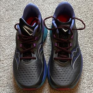 Saucony Endorphin Speed 4 Charcoal and Violet